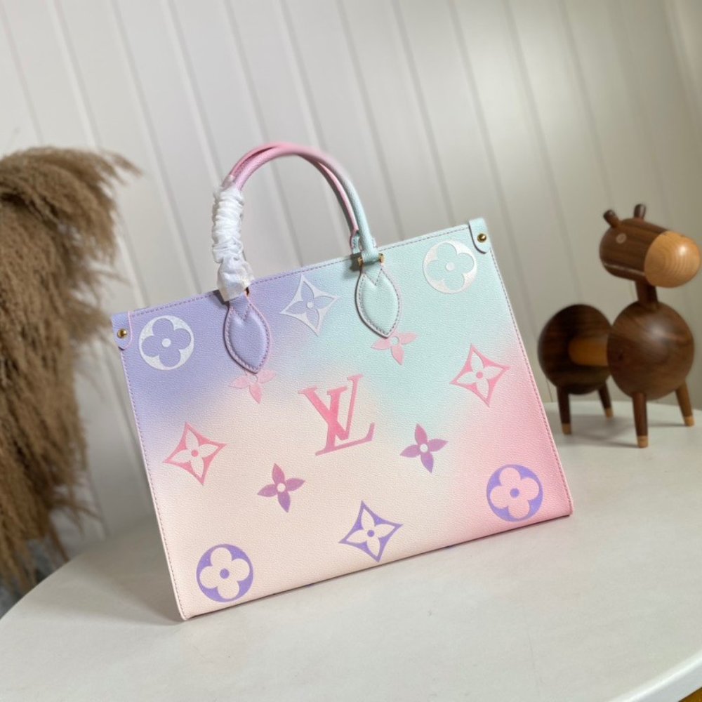 ✅Louis Vuitton ONTHEGO MM Sunrise Pastel